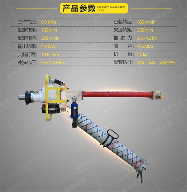 墨隆氣動幫錨桿鉆機